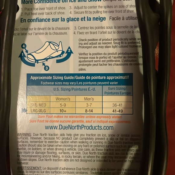 ❄️🏔️NWT Due North Everyday Traction Aids - Picture 4 of 5